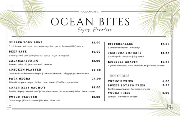snacks ocean oasis